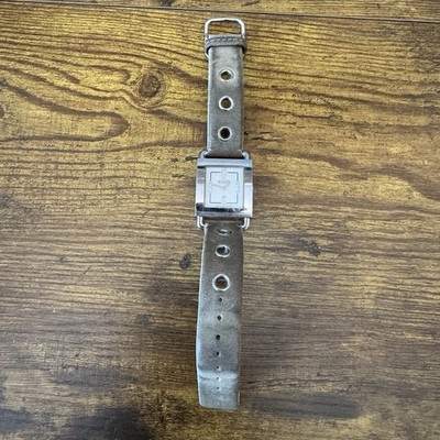 Coach Swiss Tank Watch 0221 Stainless Steel Square Leather  display picture 2