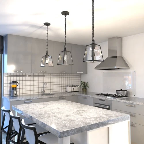 Vaxcel Lighting P0050 Grant 7"W Mini Pendant - Black - Picture 8 of 12