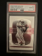 2004 Fleer Genuine Larry Fitzgerald Genuine Reflections Rookie RC 2/3