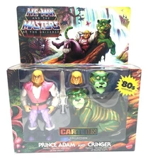 Mattel Masters Of The Universe Cartoon Collection Prince Adam & Cringer 5" Boxed