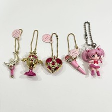 Sailor Moon Little Charm 5 Piece Chibi Moon Collectible Charm Set Authentic