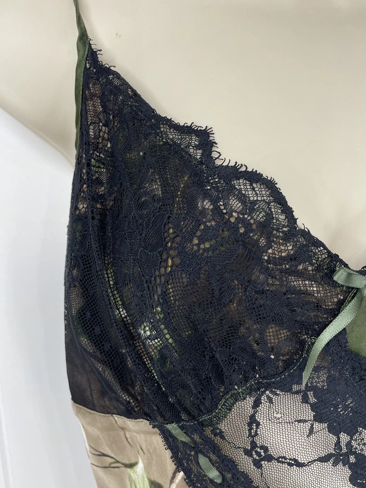 Camisón camuflaje seda Natural Reflections para mujer mediano Negligee encaje Realtree Y2K Foto 2 de 4