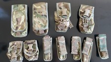 Diverse Britische Armee / British Army Molle pouches, 18 Stück, MTP, multicam