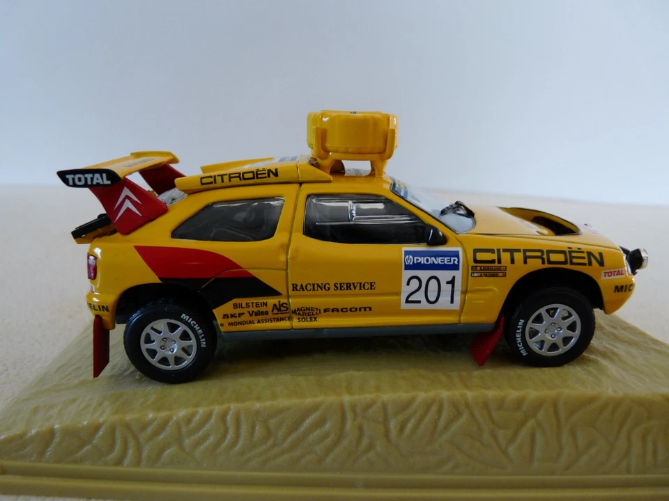 CITROEN ZX RALLYE RAID N° 201 gagnante du DAKAR 1991 de marque NOREV au 1/43 - Photo 4/4