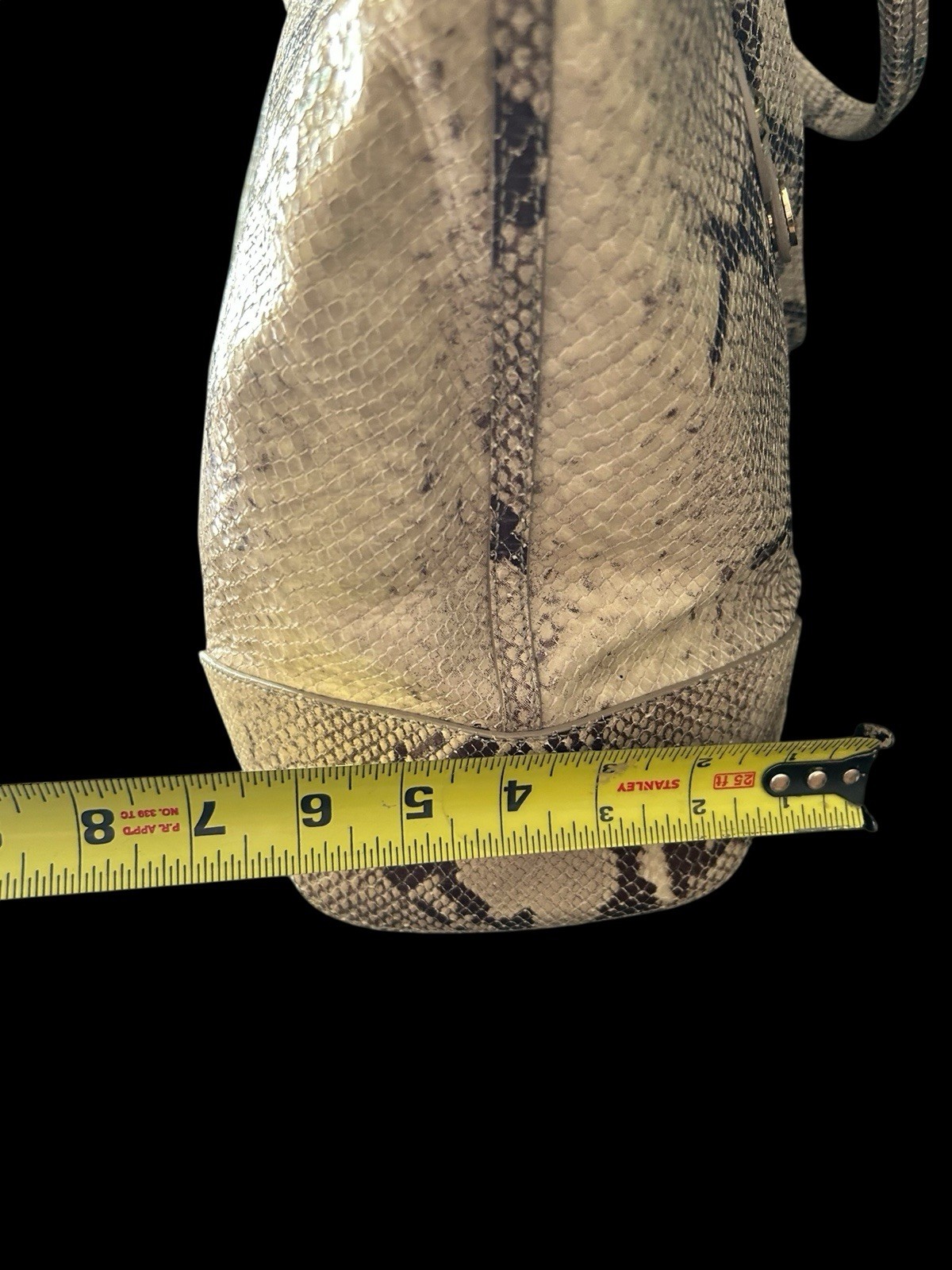 St John PYTHON Snakeskin Tote Handbag 16"x10"x6" … - image 17