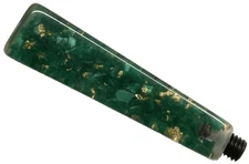 Green (with gold speckles) Angular Resin Wax Seal Stamp Handle