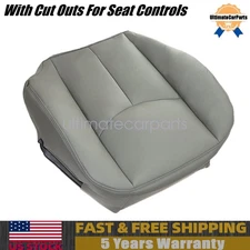 Passenger Bottom Seat Cover Fits 2003 2004-2006 Chevy Silverado Avalanche Gray