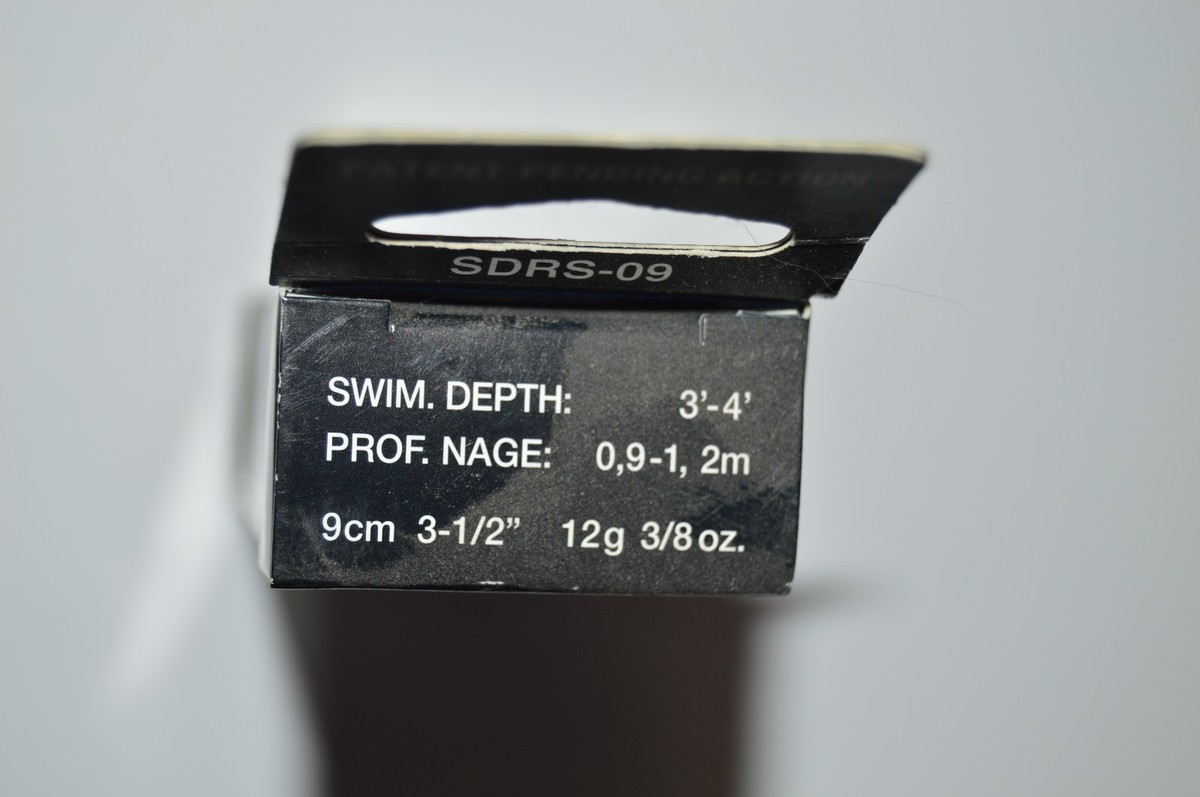 Rapala Sdrs09 Discontinued Shadow Rap Shad Cru Crush X3 for sale