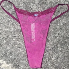 NeW Vs 2tone Floral Lace String Thong Panty Size Large 