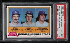 1981 Topps Future Stars Jack Perconte Mike Scioscia #302 PSA 8 h8b