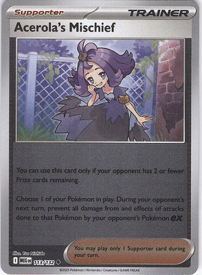 Acerola's Mischief Uncommon ME01: Mega Evolution 113/132 NM