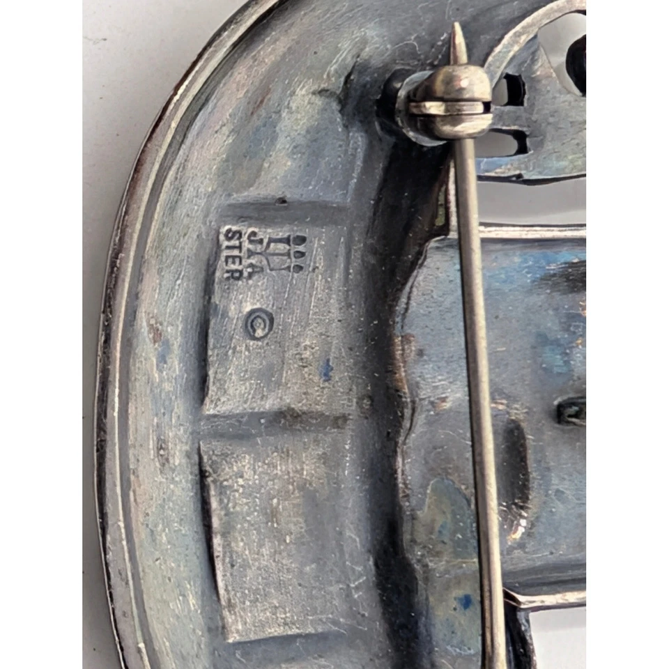 Broche prendedor James Avery plata esterlina arca de Noé diseño animal retirado Foto 4 de 4