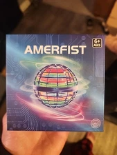 NEW AMERFIST Flying Orb Ball Toy Cosmic Globe Boomerang/Hover Ball Galactic Blue