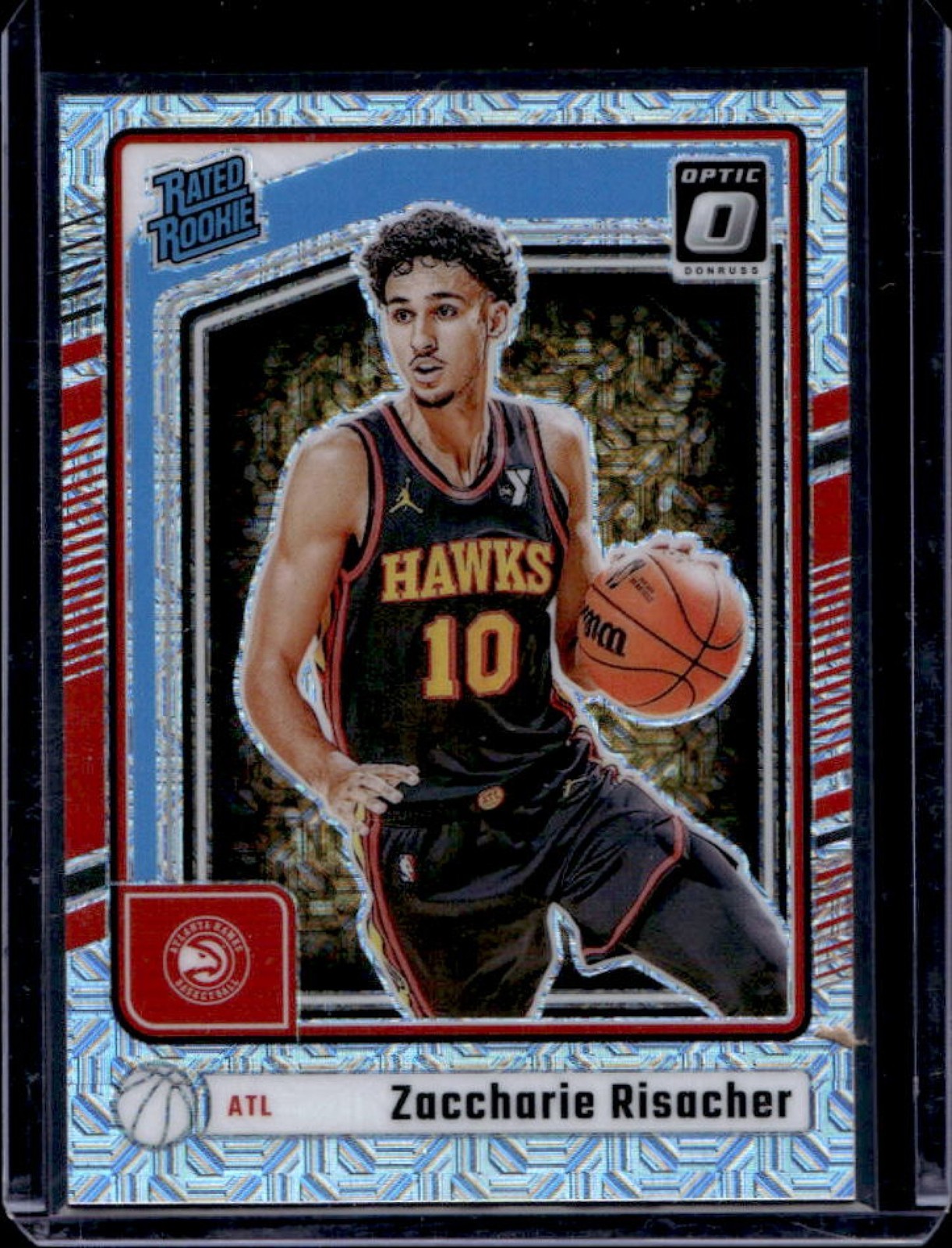 2024-25 Donruss Optic Zaccharie Risacher Rated Rookie Choice RC #268 Hawks