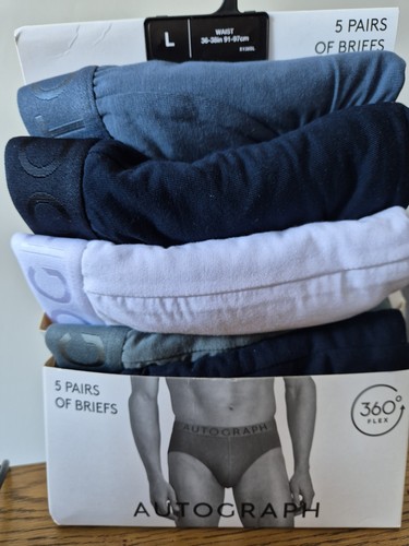 Marks & Spencer Autograph 5 Pack Modal Rich 360 Flex Briefs Large 36-38" £38