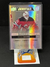 2021-22 UD Credentials ﻿Nico Daws #105 SN,RC #/999