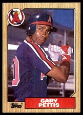 Gary Pettis 1987 Topps #278 Angels MLB READ FREE SHIPPING AutographDen