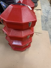 Hammer Plastics Octagonal Hard Plastic Hat Box Assorted Colors Geometric