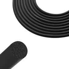 Backer Rod 1/4 Inch, EPDM Rubber Foam Caulk Saver 16.4 Black Weather Strip Se...