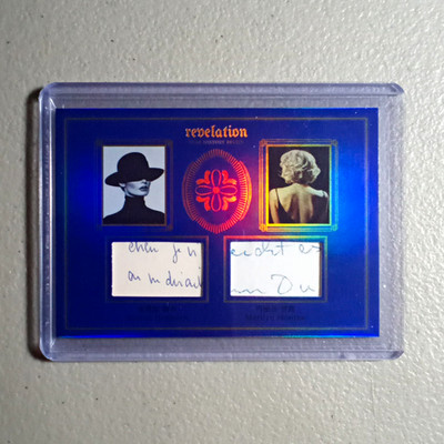 2025 Eternal Revelation World Celebrities Dual Relic, Hepburn / Monroe, #29/75