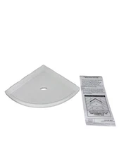 Questech 8″ Metro Lugged Corner Shelf White