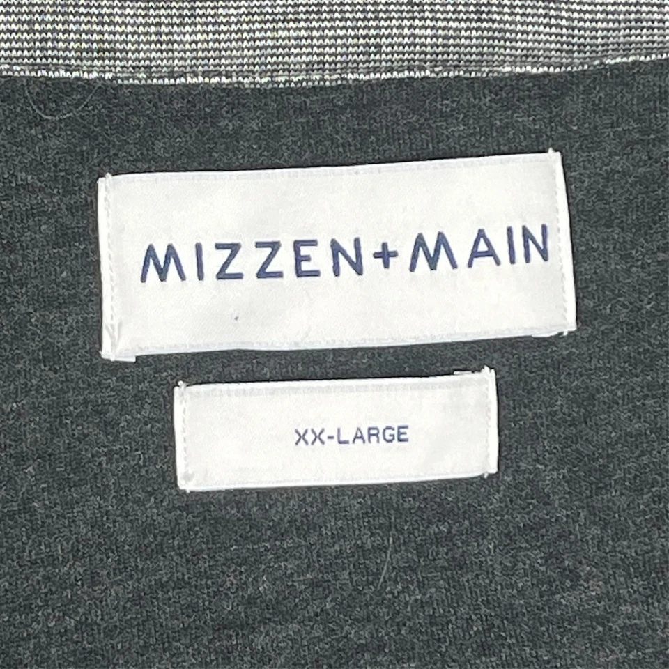 Mizzen Main Wooster 1/4 Zip Pullover Sweater Men's 2XL Lightweight Soft Preppy - Image 2 of 4