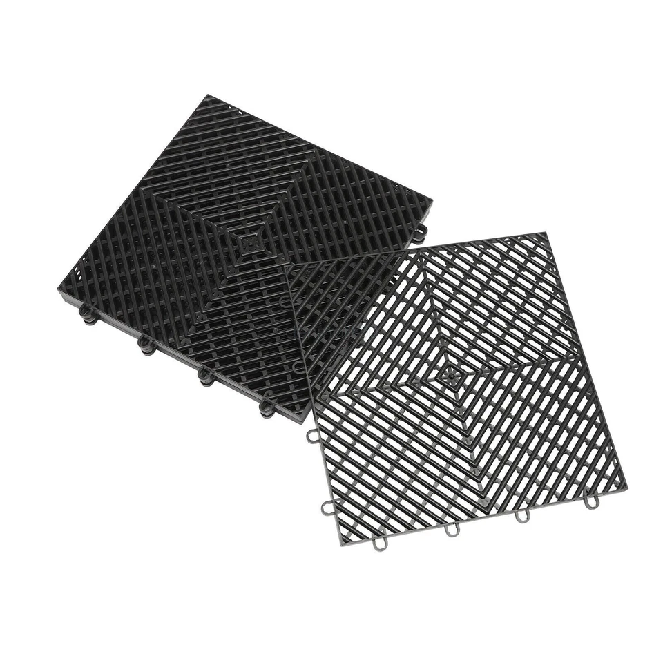 12x12" Interlocking Garage Floor Tiles 25/55 PCS Deck Tile Snow Water Drainage - Image 4 of 4