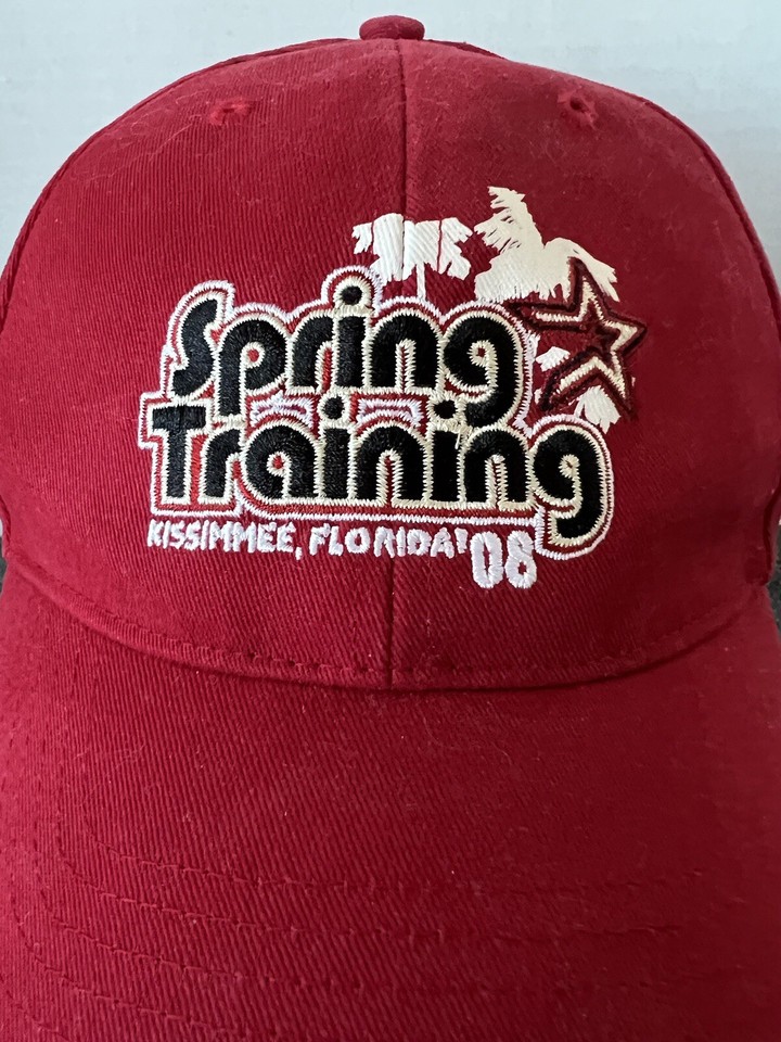 Houston Astros Hat 2008 Spring Training Red Black Kissimmee Florida MLB