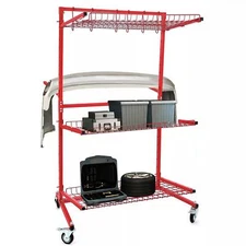 Car Parts Management Storage Parts Cart Tools Storage Rack  Auto Body Repair