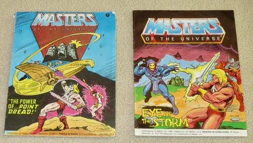 Two Vintage He-Man 1980's Mini Comics: Eye Of The Storm & Power of Point Dread