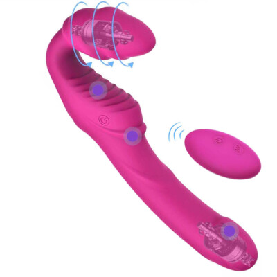 Strapless Strap on Vibrating DildoVibrator Couple Lesbian Masturbation Sex  Toys | eBay