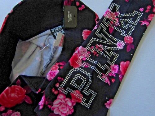 BLING Victoria Secret Pink NEON FLORAL OMBRE PALM TEE T SHIRT LEGGING PANT M SET - Picture 9 of 13