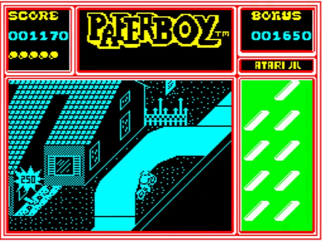 Sinclair ZX Spectrum 48K Game - PAPERBOY - Encore - Tested