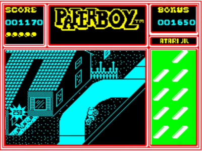 ペーパーボーイ Sinclair ZX Spectrum 48K Game - PAPERBOY - Encore - Tested
