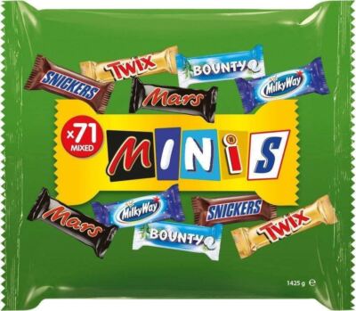 Mars Super Fun Size Mix (71 Riegel) Snickers, Twix, Mars, Milky Way, Bounty