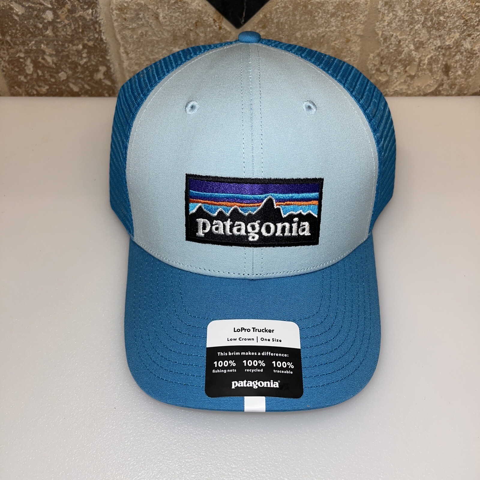 Snapback Cap Men Osfa Fin Blue Nwt New