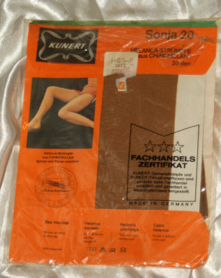 KUNERT Strümpfe * STRAPS - STRÜMPFE Inka Helanca Chinchillan ** Gr.  8 1/2 - 9