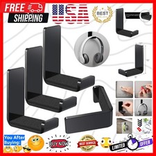 Stylish Universal Headphone Hanger - 4 Adhesive Hooks for Easy Installation