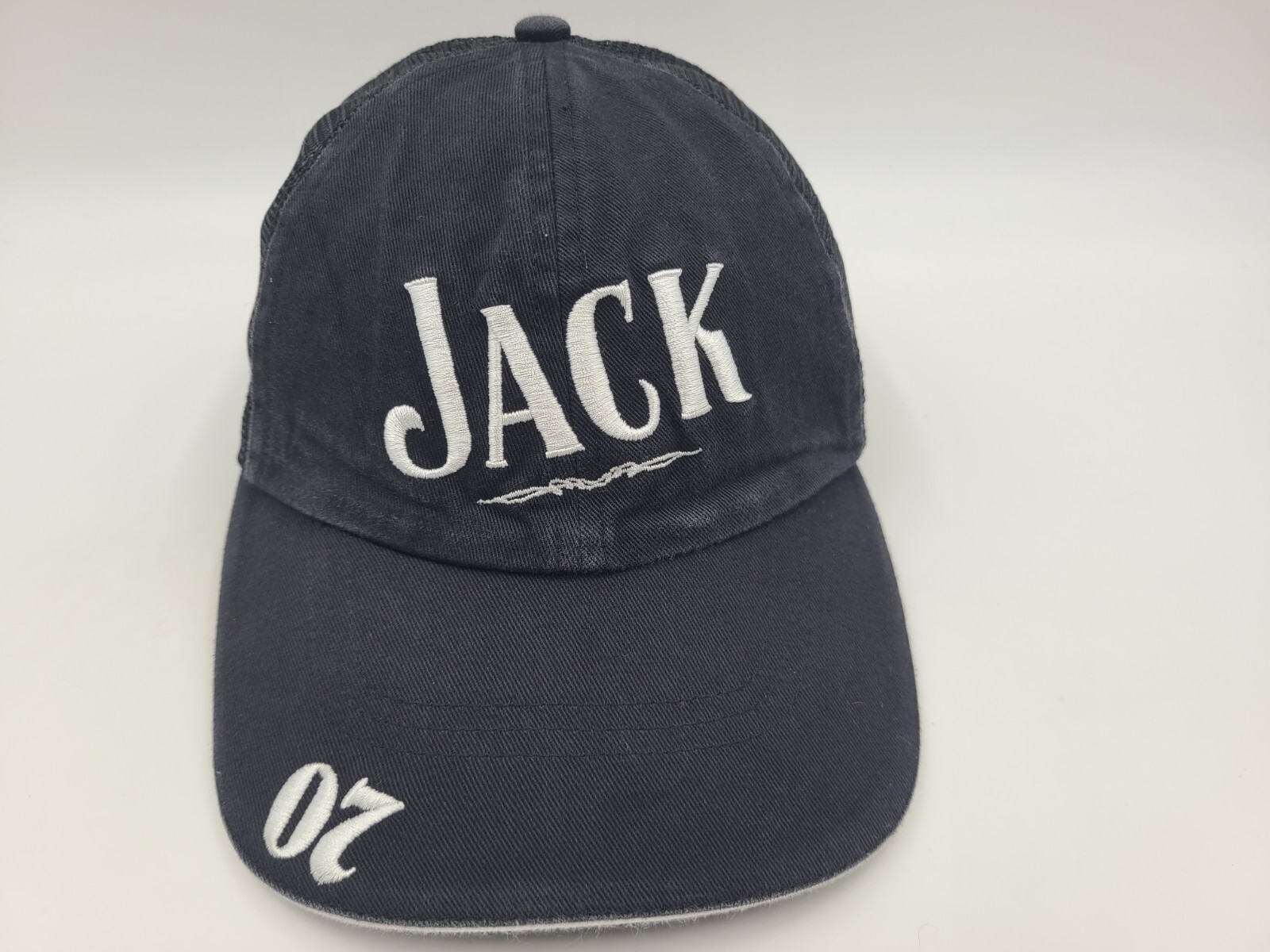 Jack Daniels Tennessee Whiskey 07 Mesh Trucker Adjustable Hat Cap Black White