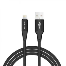 iPHONE iPAD iPOD - BRAIDED 6FT LONG USB CABLE SYNC WIRE FAST CHARGER POWER CORD