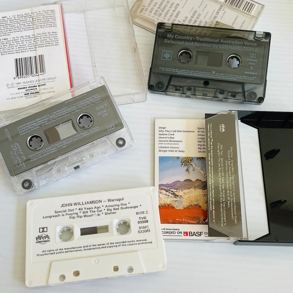 John Williamson Cassette Bundle x3 Australiana Themes Warragul Leonard Teale - Image 4 of 4