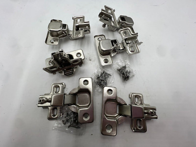 Bag of 6-Silverline Face Frame Concealed 105° Self Closing Compact Cabinet Hinge