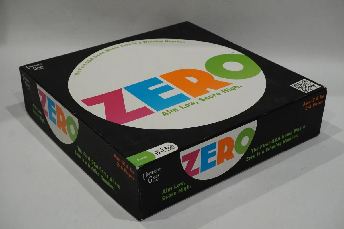 NEW ZERO BOARD GAME OPEN BOX UNIVERSITY GAMES HARD TO FIND RARE! FREE  SHIPPING!!