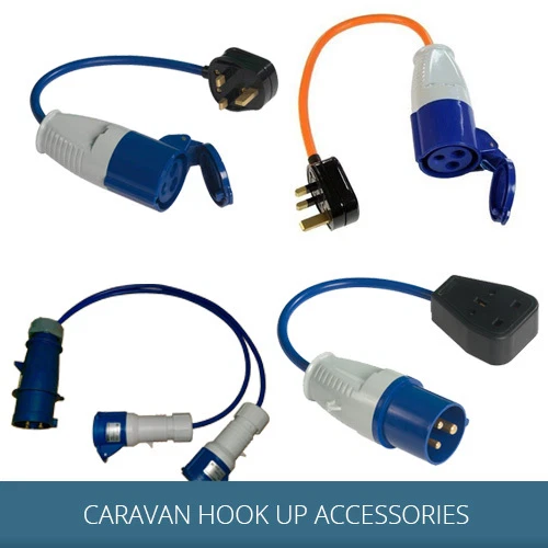 ELECTRIC CARAVAN ADAPTER CHOICE OF 4 DIFFERENT ADAPTERS FOR CAMPING & MOTORHOMES
