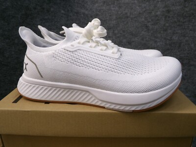 Flux Womens Adapt Runner White Gum Running Athletic Barefoot Knit Shoes Size 8.5