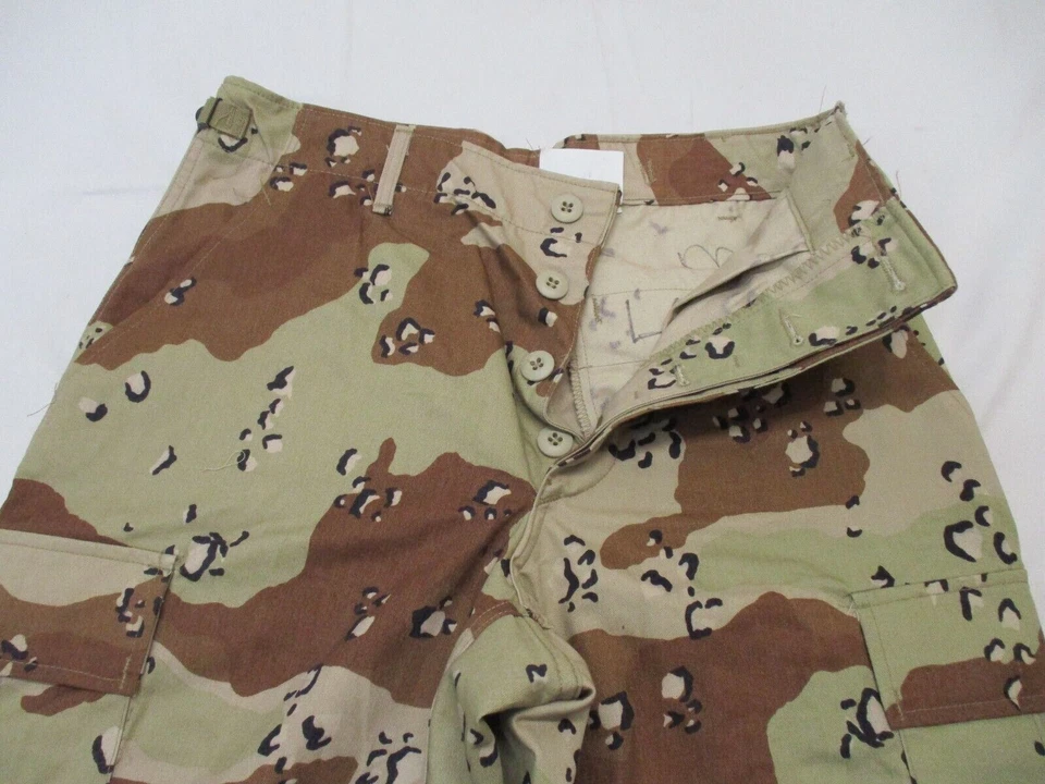 USGI MILITARY DESERT STORM 6 COLOR CHOCOLATE CHIP CAMO BDU PANTS COMBAT TROUSER - Image 4 of 4