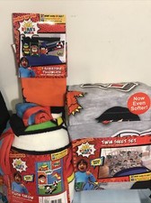 New Ryan's World Twin Sheet Set, Extra Reversible Pillowcase and Throw Ensemble