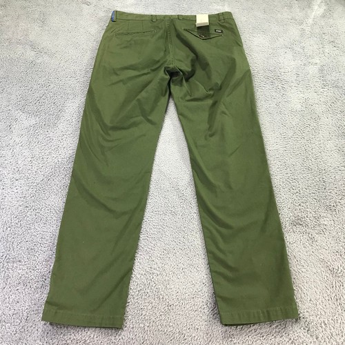 Pantalones SCOTCH & SODA Para Hombre 32x32 Stuart Calce Medio Verde Chino Pantalón Informal - Imagen 10 de 11