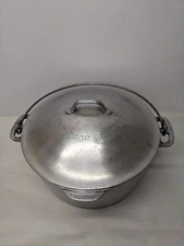Wagner Ware Sydney ‘O’ No. 7 Round Drip Drop Roaster Cast Aluminum Lid & Handle