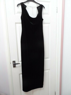dorothy perkins black velvet dress
